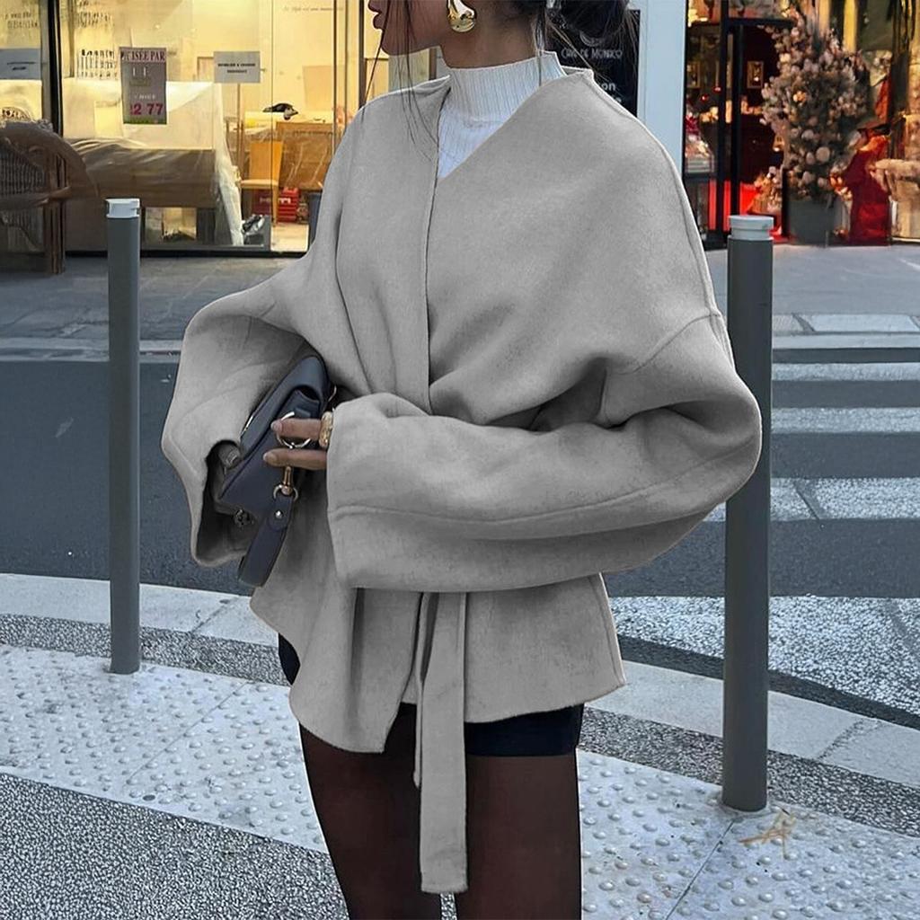 Elegant Lace-Up Long Sleeve Blazer Women's Fall/Winter 2025