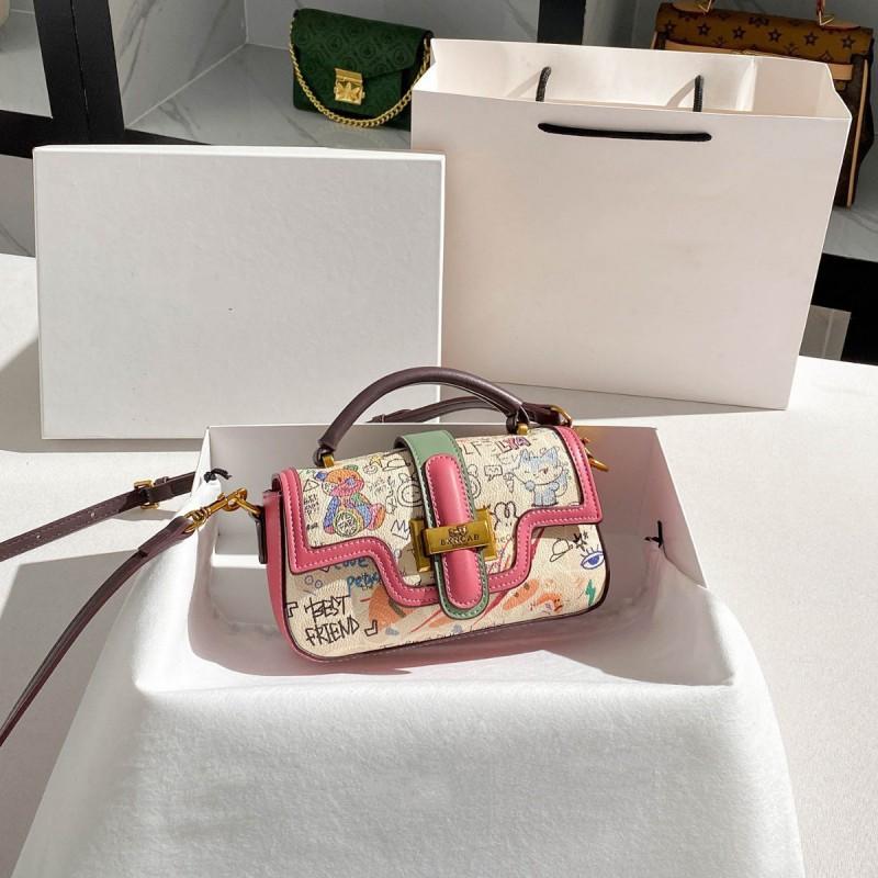 Women's Bag Fashionable Printed Small Square All-matching High-quality One-shoulder Cross-body