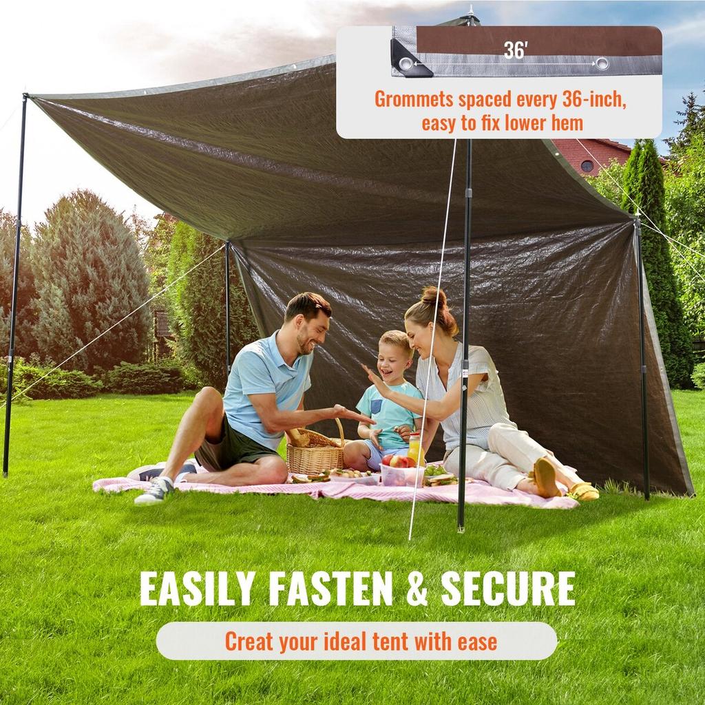 Tarp Waterproof 20x30 ft, Plastic Poly Tarp Cover 10 Mil, Multi Purpose Tear UV and Temperature Resistant Outdoor Tarpaulin with High Durability