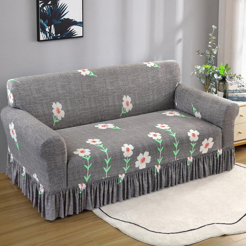 Skirt Sofa Cover Universal Elastic Sofa Cover All-Inclusive Universal Combination Sofa Cover
