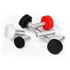 Carbon Steel Zinc-Plated Quick Release Knurled Plastic Screw with Rubber Head for Bracket Adjustment.