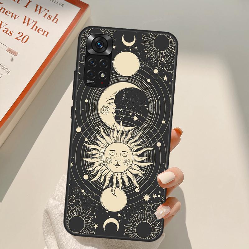Magic Moon Tarot Case For Xiaomi Redmi Note 11 10 9 8 Pro Note 11S 10S 9S 8T K50 K40 9A 9C 10A 10C Cover