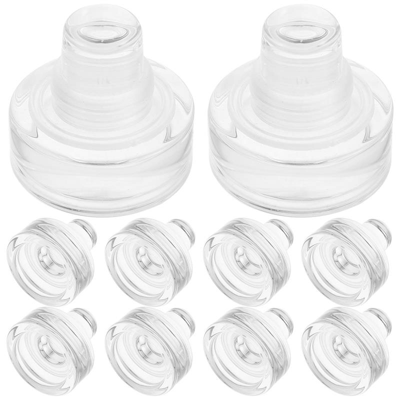 10 шт. Т-образная стеклянная пробка для вина, пробка для бутылок, многоразовая пробка для винных бутылок, стеклянная герметизирующая пробка для бутылок с напитками