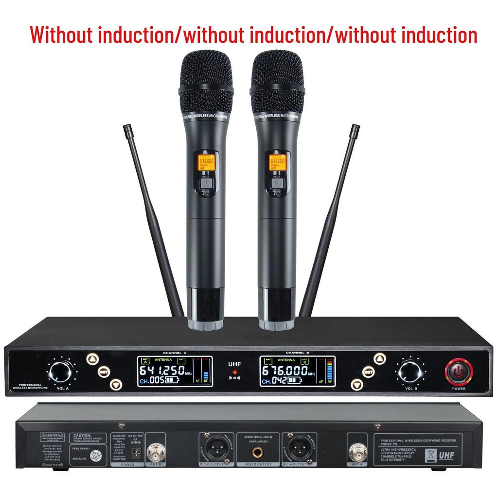 KTV U-band Infrared Wireless Dual Microphone Lavalier Headset for Conferences and Stage Performances