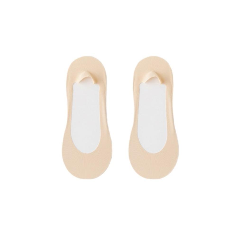 3Pairs Solid Color Invisible Socks Women Cotton Ankle Socks Sponge Soles Boat Socks  Daily