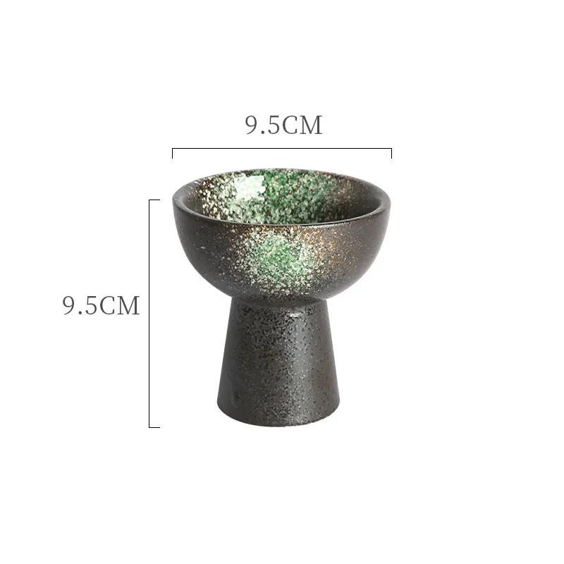 Exquisite Japanese Style Vintage Ceramic Ice Cream Cup Set for Elegant Dessert Presentation at Home or Restaurant Use