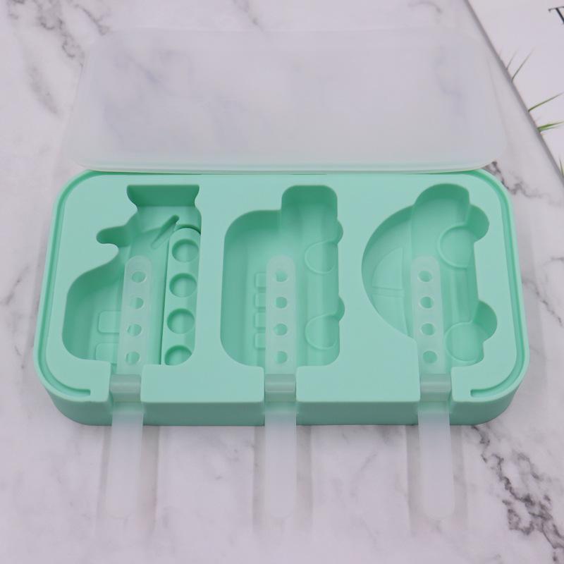 New recommended covered vehicle ice cream mold silicone ice cream popsicle mold, homemade ice cream mold