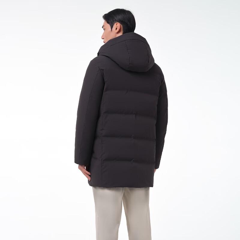Tanboer Men's Mid-Length Hooded Down Jacket TA231567