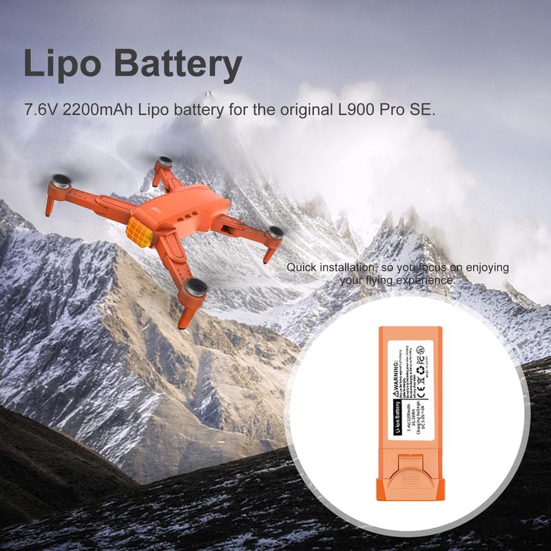 7.4V 2200mAh RC Lithium Battery Aircraft Model Accessories RC Drone Lipo Battery Replacement Spare Parts for L900 Pro SE