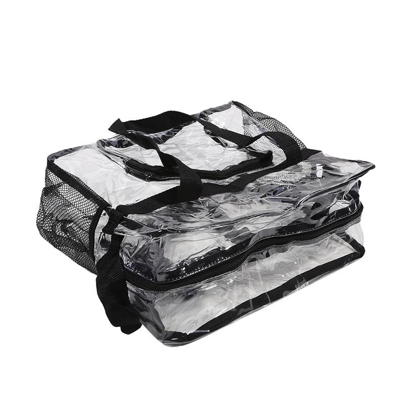 Tragbare durchsichtige PVC-Umhängetasche Crossbody-Tasche Tragetasche Aktentasche Handtasche für Damen Große Kapazität Klare Tasche Einkaufstasche