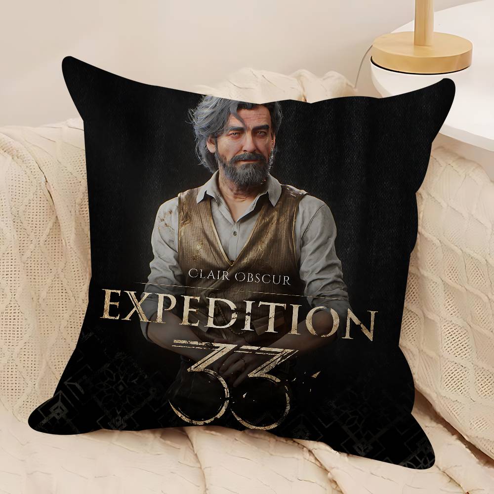 

C-Clair O-Obscur E-Expedition 33 Pillow Anime Pillow Sofa Bed Head Pillow Cover Cushion Cover 45x45 Cm Fashion 12x12Inch