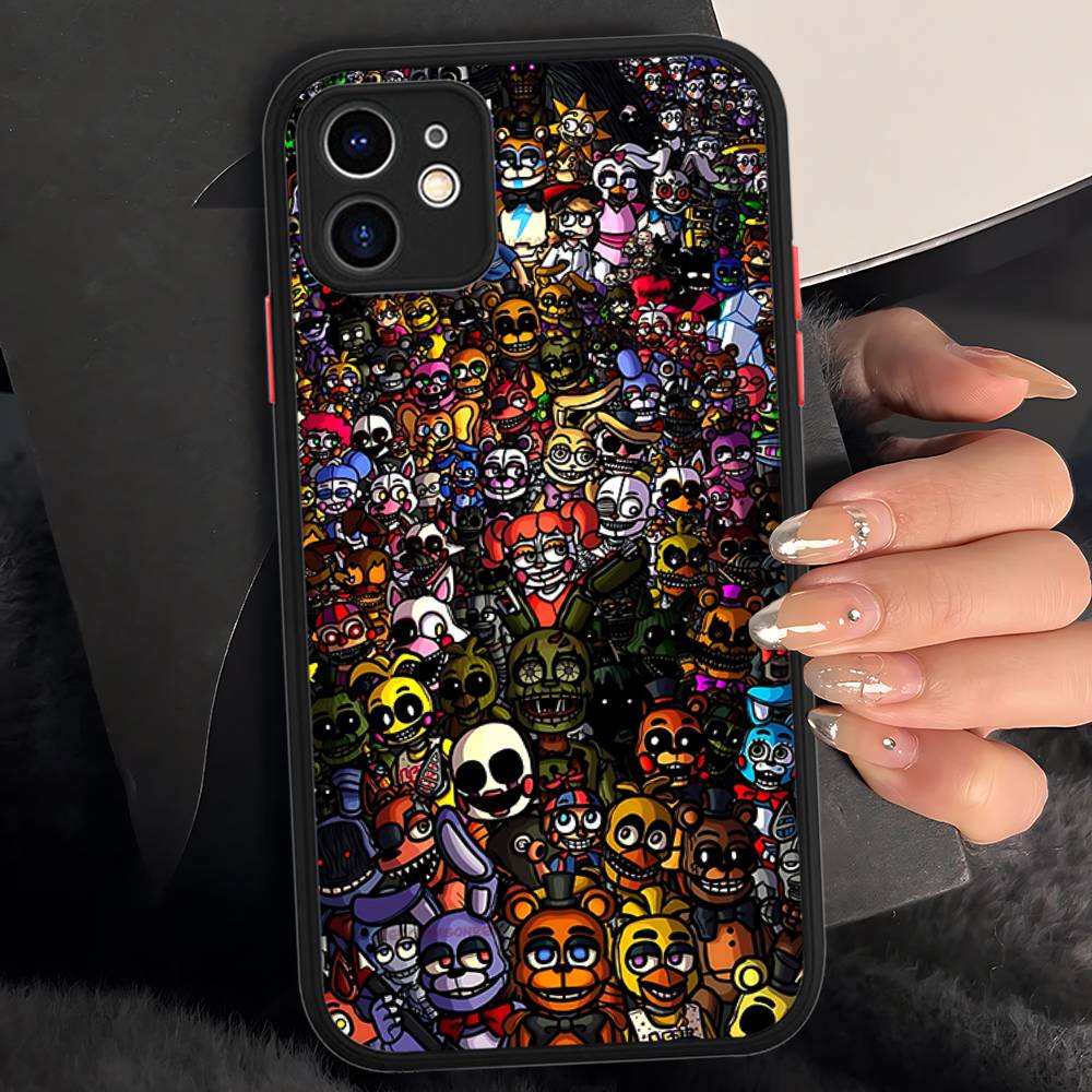 

Five-Nights-At-Freddys Phone Case For IPhone 16 15 14 11 12 13 Pro Max Plus 12 XS Max Back Cover Matte Case iphone 14pro max