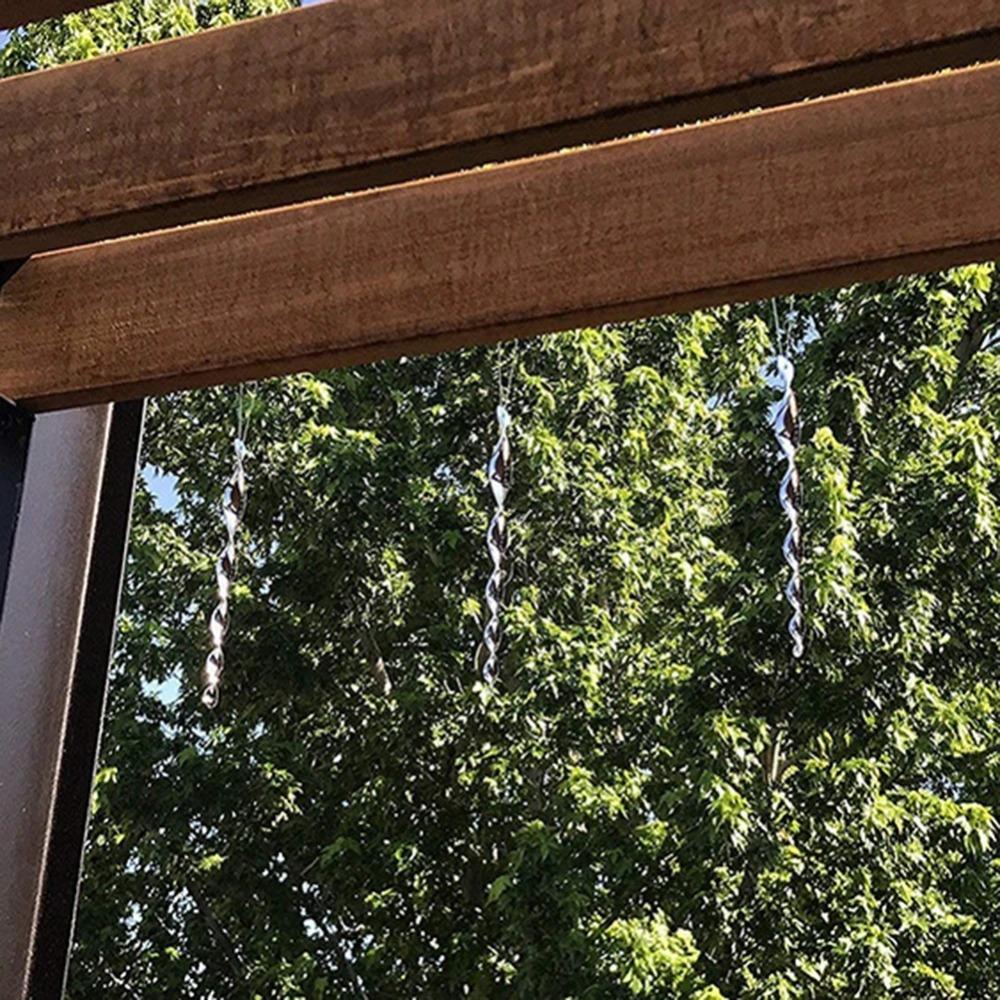 Outdoor Bird Repeller Reflective Scare Stick Spiral Bird Repeller Deterrent Reflective Stick Agricultural Scare Bird Decoration