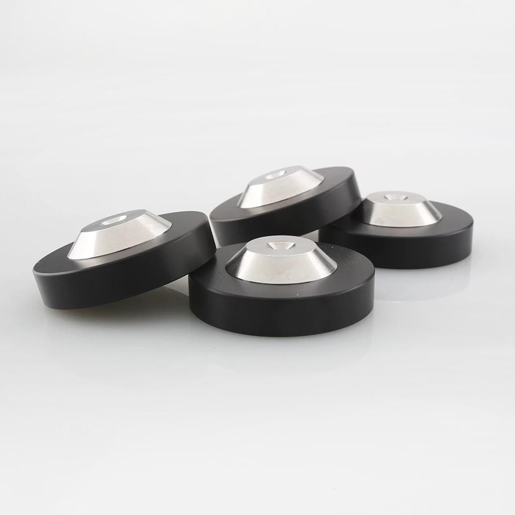 4Pack 39x13mm Stainless Speaker AMP Isolation Spike Feet Mat Floor Base Pad For Turntable DAC Radio Cabinet