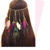 Indian Woman National Ethnic Peahen HairBand Headdress Boho Wind