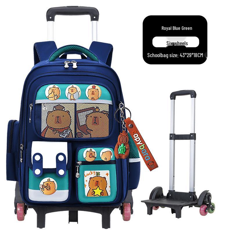 Large Capacity Trolley Schoolbags for Grades 2, 3 & 6 – Lightweight Backpacks for Kids