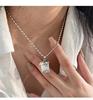 S925 Sterling Silver Korean-Style Olive Bead Clavicle Necklace for Women