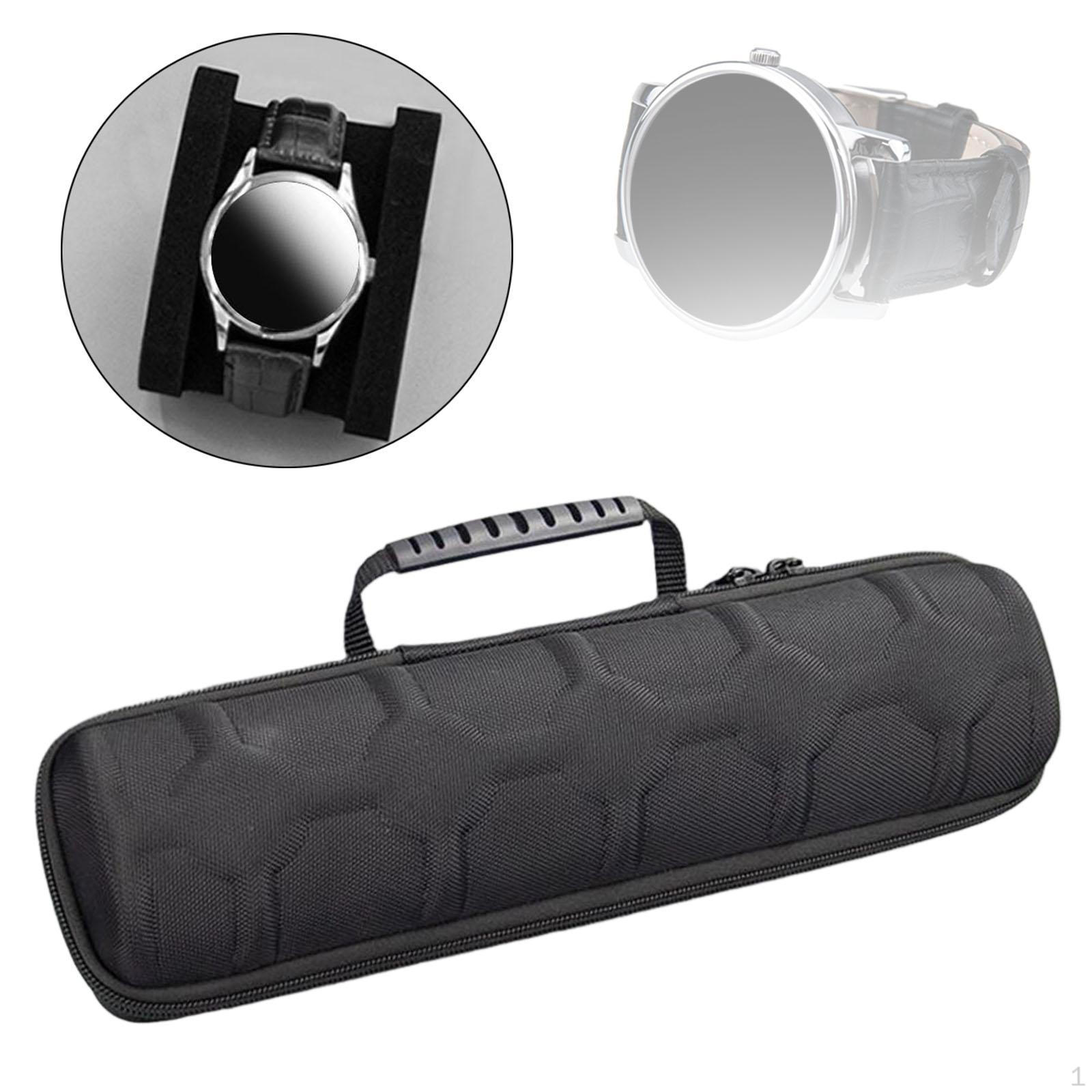 

Дорожный кейс для часов Коробка Органайзер Дисплей EVA Жесткие разделители 5 слотов Хранение для