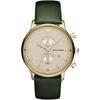 Gianni XLarge Gold Green Leather Men's Quartz Chronograph AR1722