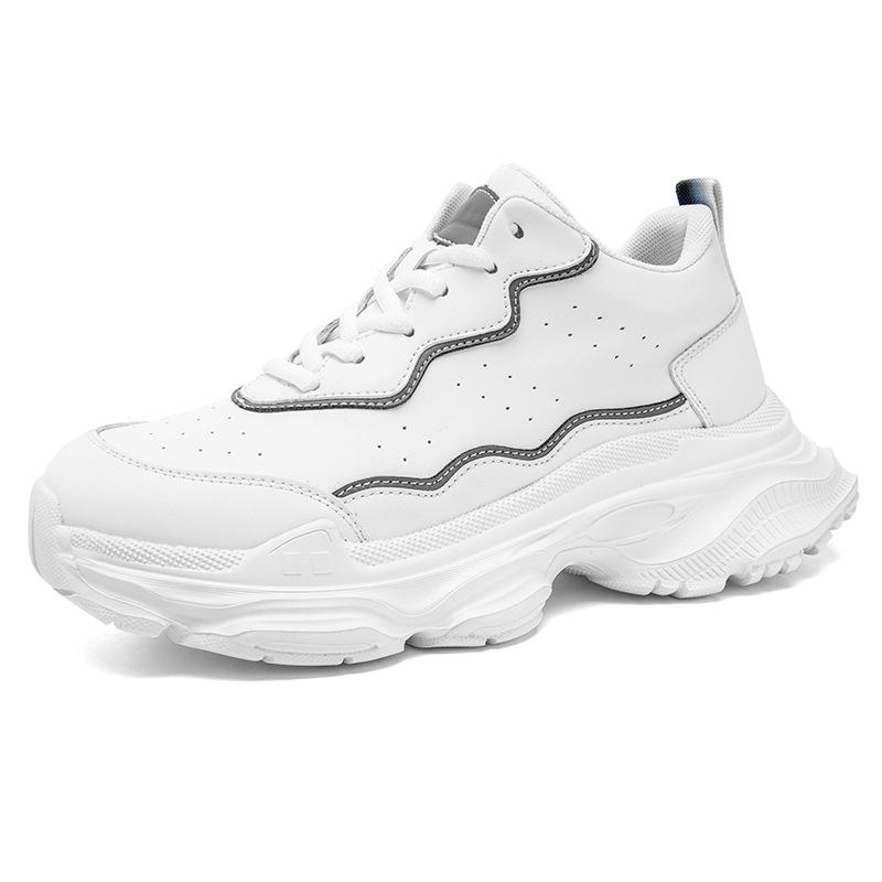 Luxury Elevator Shoes Men's Sneakers Height Increasing Invisible 6/8/10CM Heighten Sports Man Taller Lift White Thick Sole Shoes