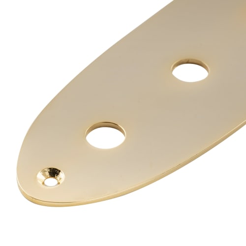 Musiclily Pro Steel JB Jazz Bass Control Plate for Jazz Bass and Electric Basses, Gold