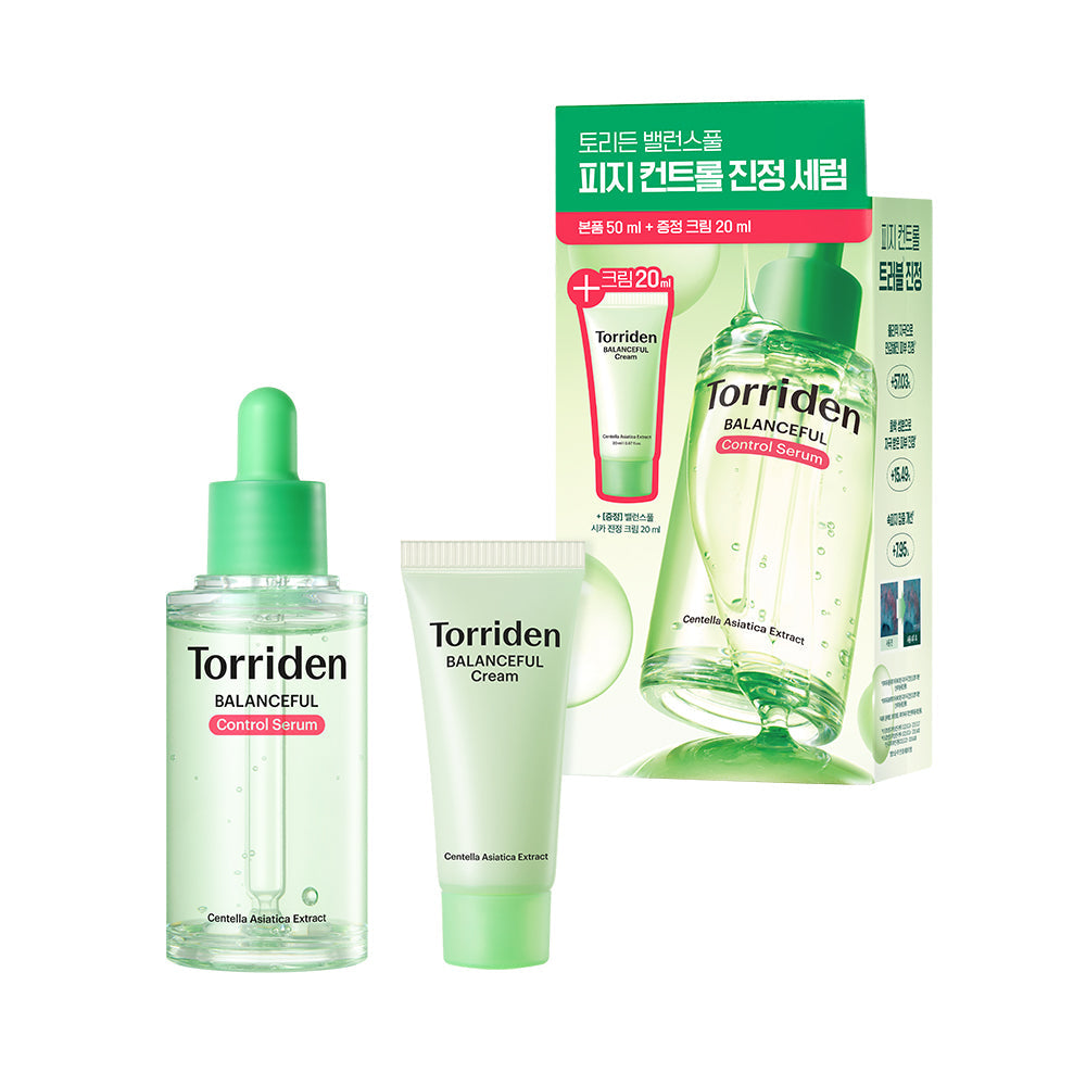 Torriden Balanceful Cica Control Serum 50ml + Cream 20ml (+20ml)