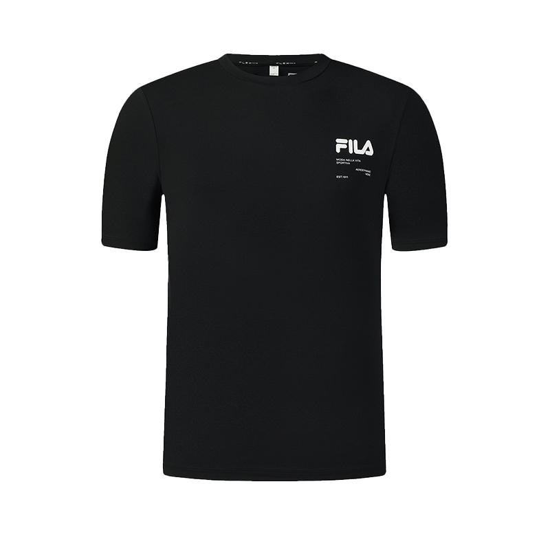 FILA Fitness Moisture Wicking Simple Sports Casual T-Shirt Men tops A51M621114FBK M