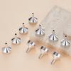 10 Pièces Petit Entonnoir en Métal Outil d'Emballage de Liquide Convient pour Transférer du Parfum dans des Atomiseurs ou des Vaporisateurs de Sac à Main
