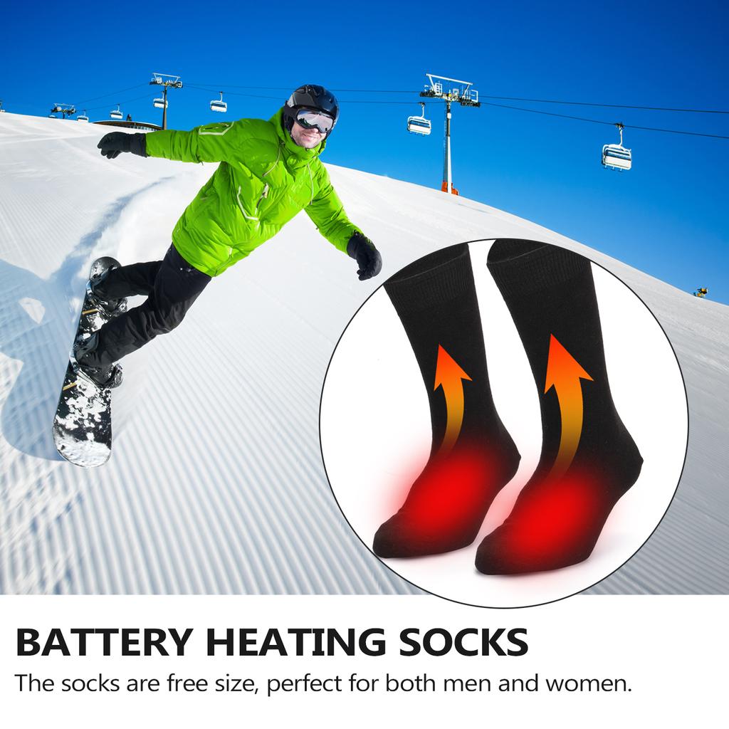 Electric Heated Socks Battery Powered Cold Weather Heat Socks for Men and Women Outdoor Riding Camping Hiking Motorcycle Warm Winter Socks