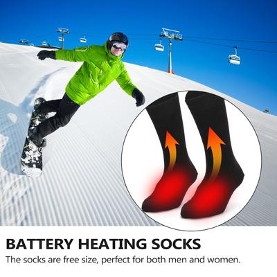 Elektrisch beheizte Socken Batteriebetrieben Kaltwetter Wärme Socken für Männer und Frauen Outdoor Reiten Camping Wandern Motorrad Warm