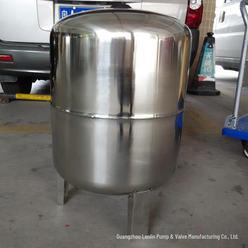 80L Stainless Steel Pneumatic Tank, Diaphragm Type, Pressure Stabilization, Water Replenishment, 50L Capacity