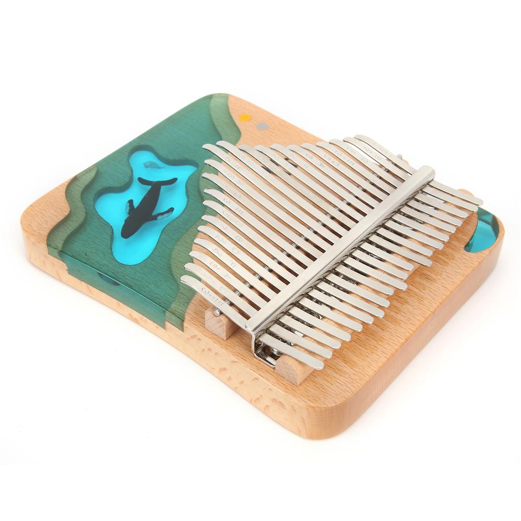 Thumb Piano Kalimba 17 Keys Portable Finger Instrument Kit Set with Tune Hammer Gift