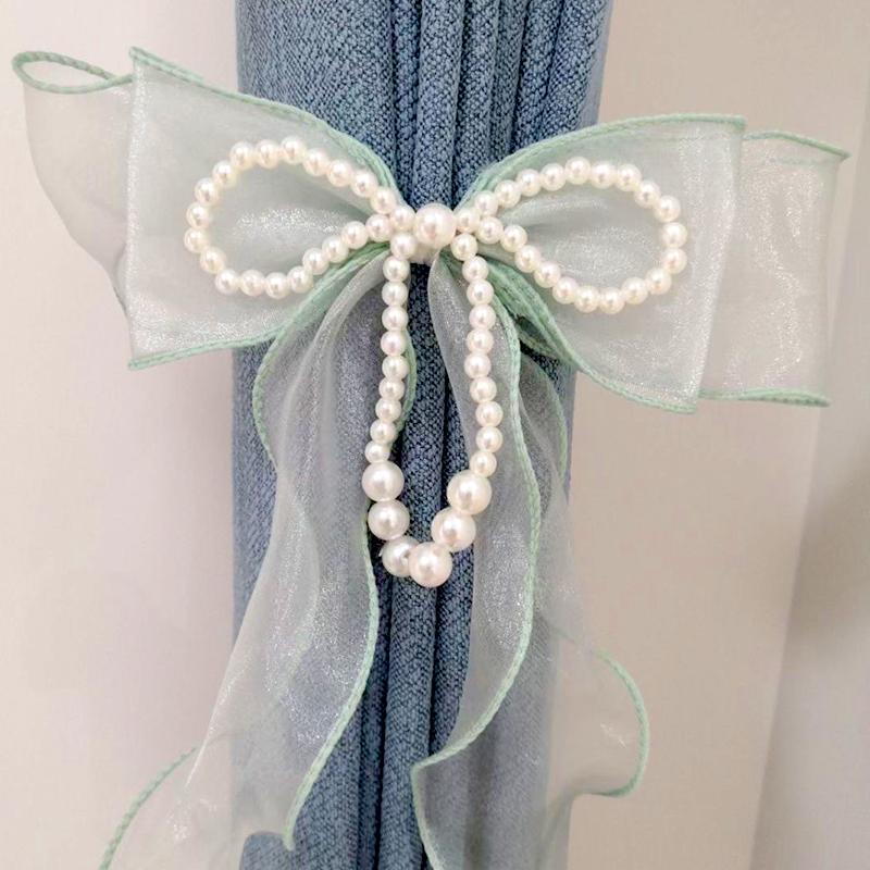 1pair Tie Backs Elegant Romantic Bow Window Curtains Straps Accessoires Tie Backs Romantic