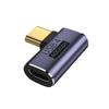 Type-C'den Type-C'ye Adaptör Dik Açı 40Gbps USB 4.0 100W 5A Dizüstü Bilgisayar USB C Erkekten USB C Dişiye Dönüştürücü Telefon Aksesuarları