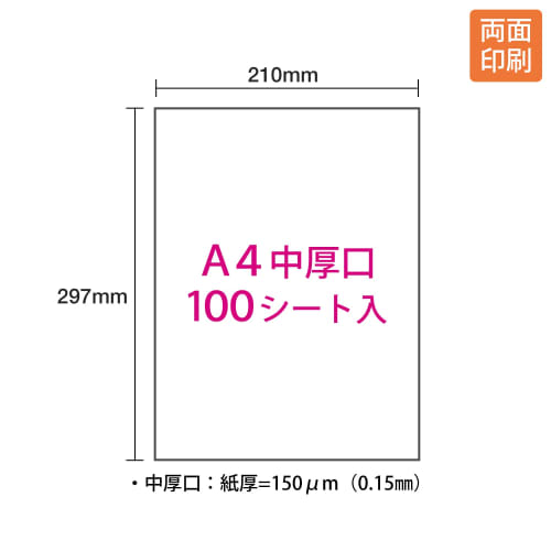 Plus Color Laser Paper Double-Sided Matte Paper A4 Medium Weight 100 Sheets PP-120WX-T 56-205 White
