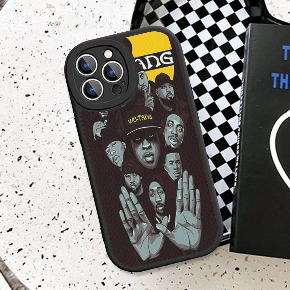 Singer W-WU-T--TANG Phone Case Hard Leather For iPhone 16 15 14 13 12 Mini 11 14 Pro Max Xs X Xr 7 8 Plus Fundas