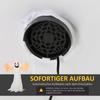 Halloweenový nafukovací duch 2,4 m Dekorace s LED IP44 Samonafukovací Polyester Bílá + Červená 150 x 80 x 240 cm