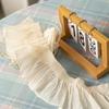 Sewing Needlework Accessories 2Yards Ruffled Lace Trims Wide 9-12cm Chiffon Pleated Lac Trims Chiffon Lace Trims