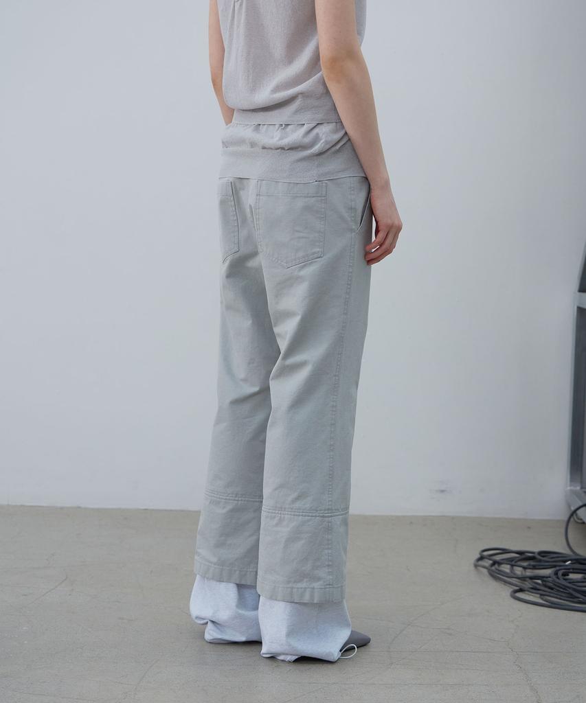 LCDC™ Layered Hem String Pants (Light Gray)