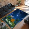 Personalized Crystal Velvet Carpet Custom Name Text,Adventure Time Cartoon Anti Slip Area Rug For Home Decoration