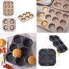 Non-Stick Silicone Hamburger Bun Pan and Muffin Tray Baking Mold for Bread Cupcakes Cakes and Pastries Kitchen Bakeware Tools