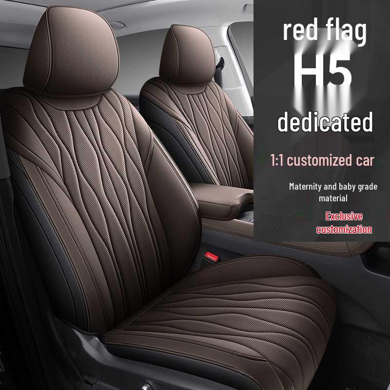 2024 Red Flag H5 Perforated Leather Seat Covers 1.5T/2.0T Full Coverage, Four Seasons.