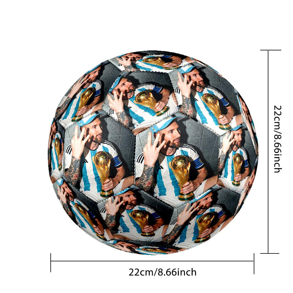 Messi 10 Number World Champions Size 5 Football Machinestitched Indooroutdoor Universal Football Unique Gift For Soccer Lovers Birthdaychristmas Weddi