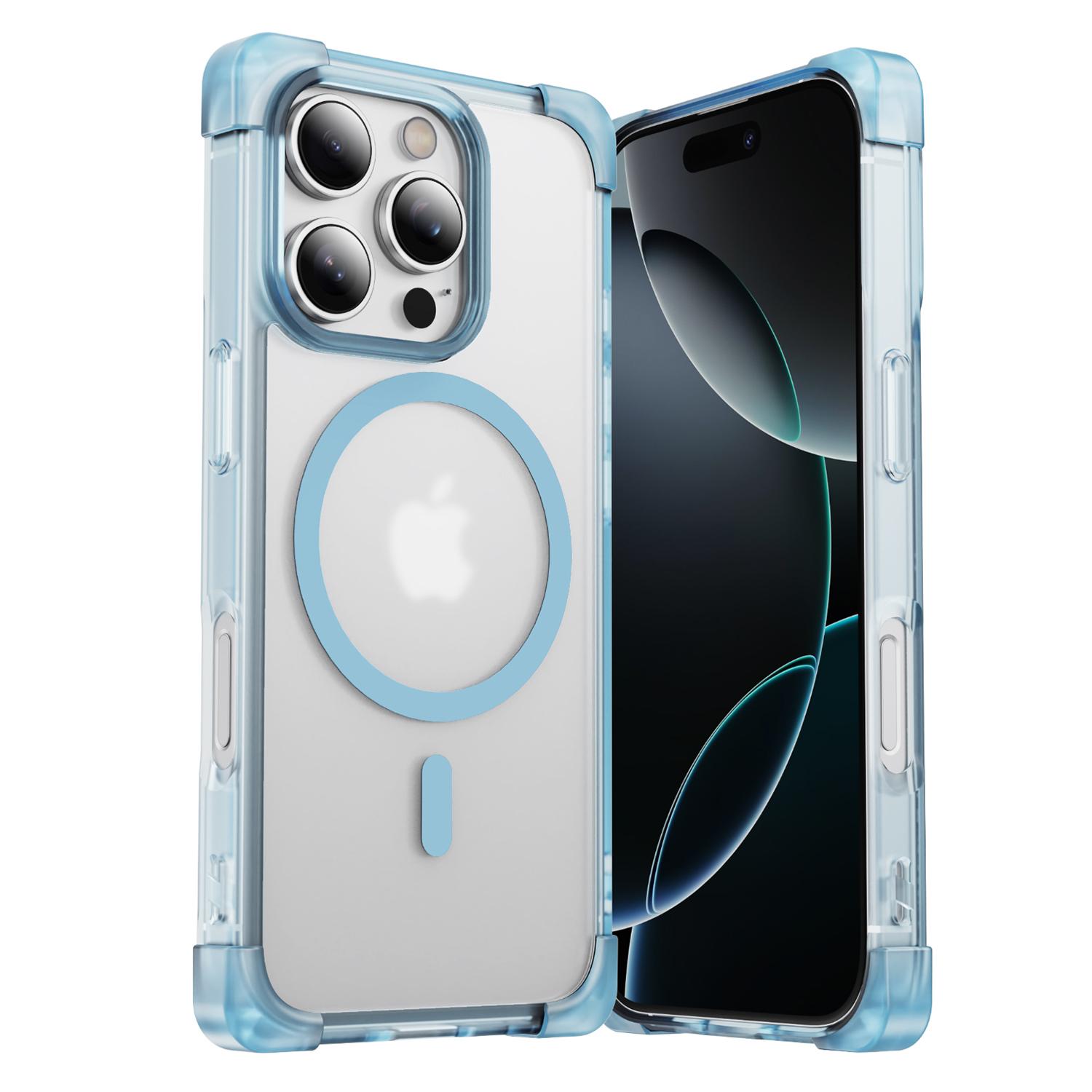 

For iPhone 16 Pro Max Case Compatible with MagSafe Reinforced Corners TPU + Acrylic Back Cover C