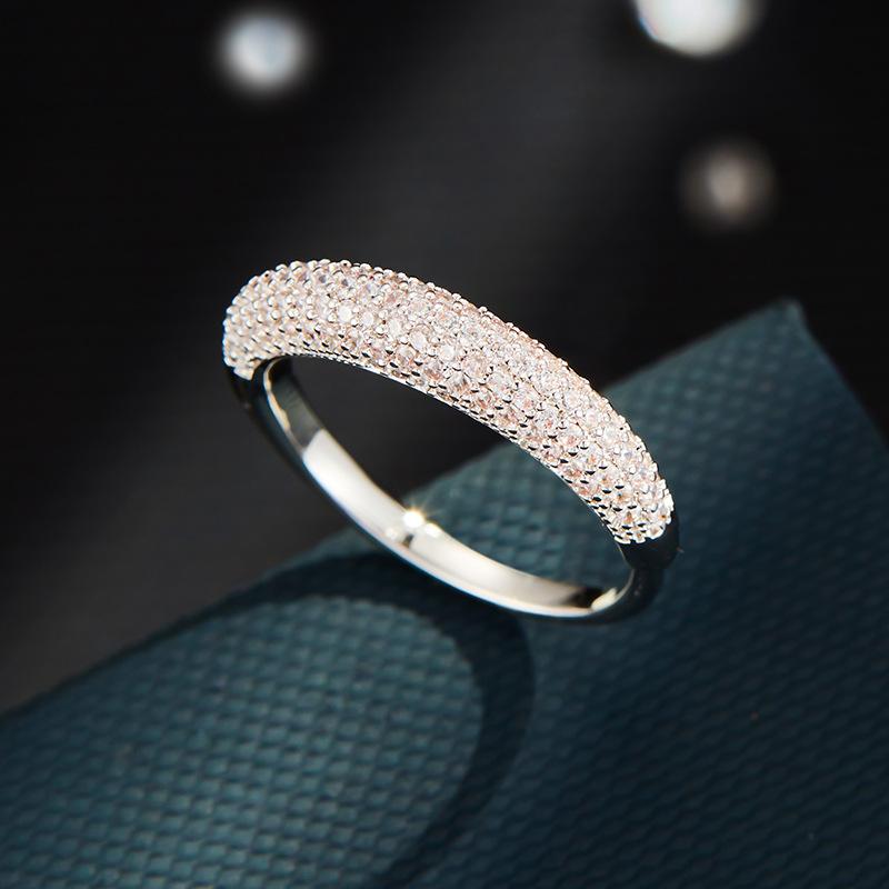 Atmosphere Full of Turquoise Open Ring, Silver White Light Luxury Versatile Adjustable Index Finger Ring, New Ring