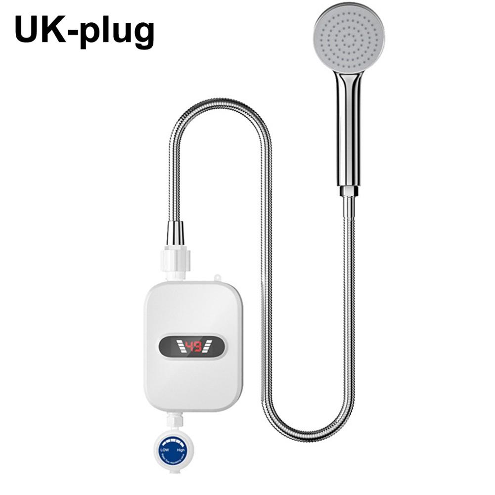 

3500 Вт безрезервуарный водонагреватель для душа, электрический портативный мгновенный бойлер для ванной комнаты