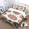 Mandala Floral Pattern Bedding Set Bedding set (1 duvet cover, 2 pillowcases, duvet not included)