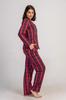 Women's Cotton Pajamas Long Pants Collar M Vienetta Button-up