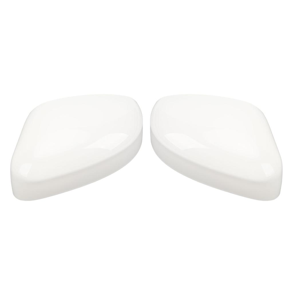 Side Mirror Cap Cover White Protective Weather Resistant Rearview Door Wing Mirror Housing for Focus