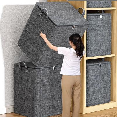 Bolsa de almacenamiento de ropa, bolsa de almacenamiento de edredón a prueba de polvo, ahorrador de espacio, organizador de armario plegable de gran capacidad para el hogar